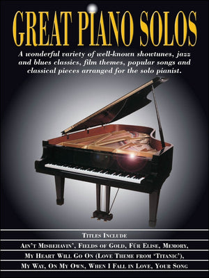 Great Piano Solos: Showtunes, Jazz & Blues, Film Themes, Pop Songs & Classical,Used
