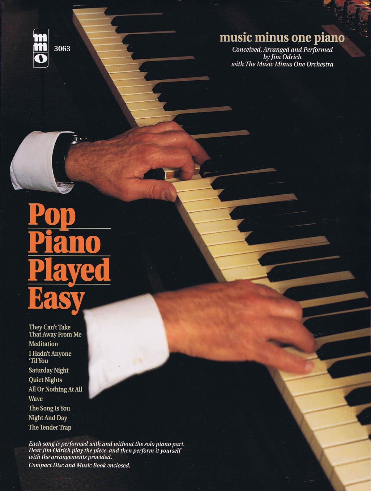 Pop Piano Played Easy: Music Minus One Piano,Used