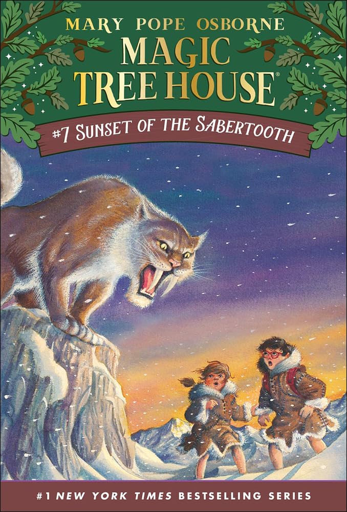 Sunset Of The Sabertooth (Magic Tree House)-used