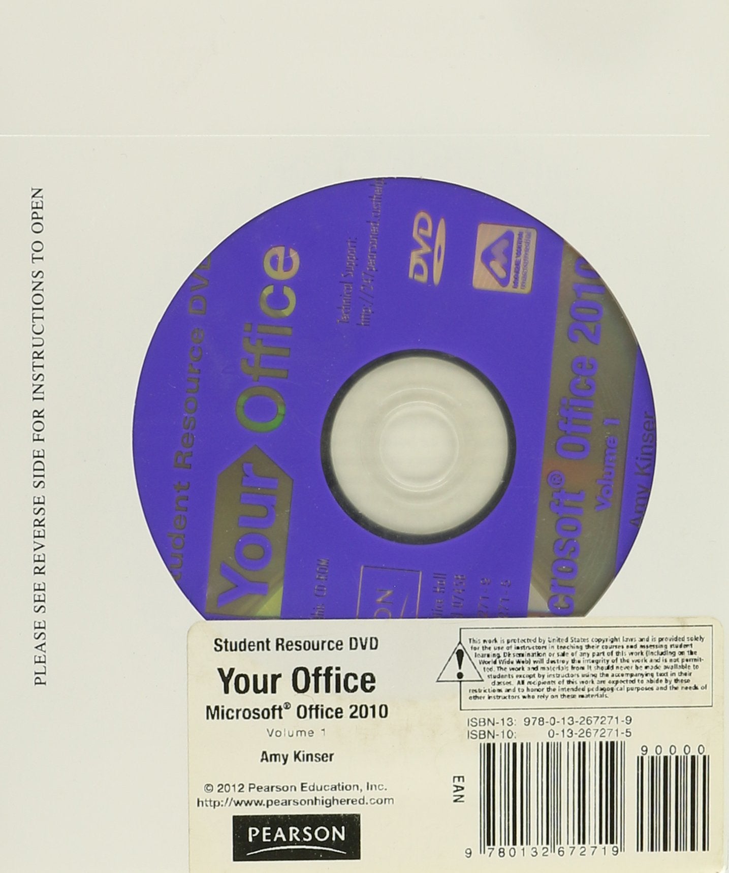 Student Dvd For Your Office: Microsoft Office 2010, Volume 1