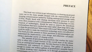 Groundwater Remediation and Petroleum: A Guide for Underground Storage Tanks,Used