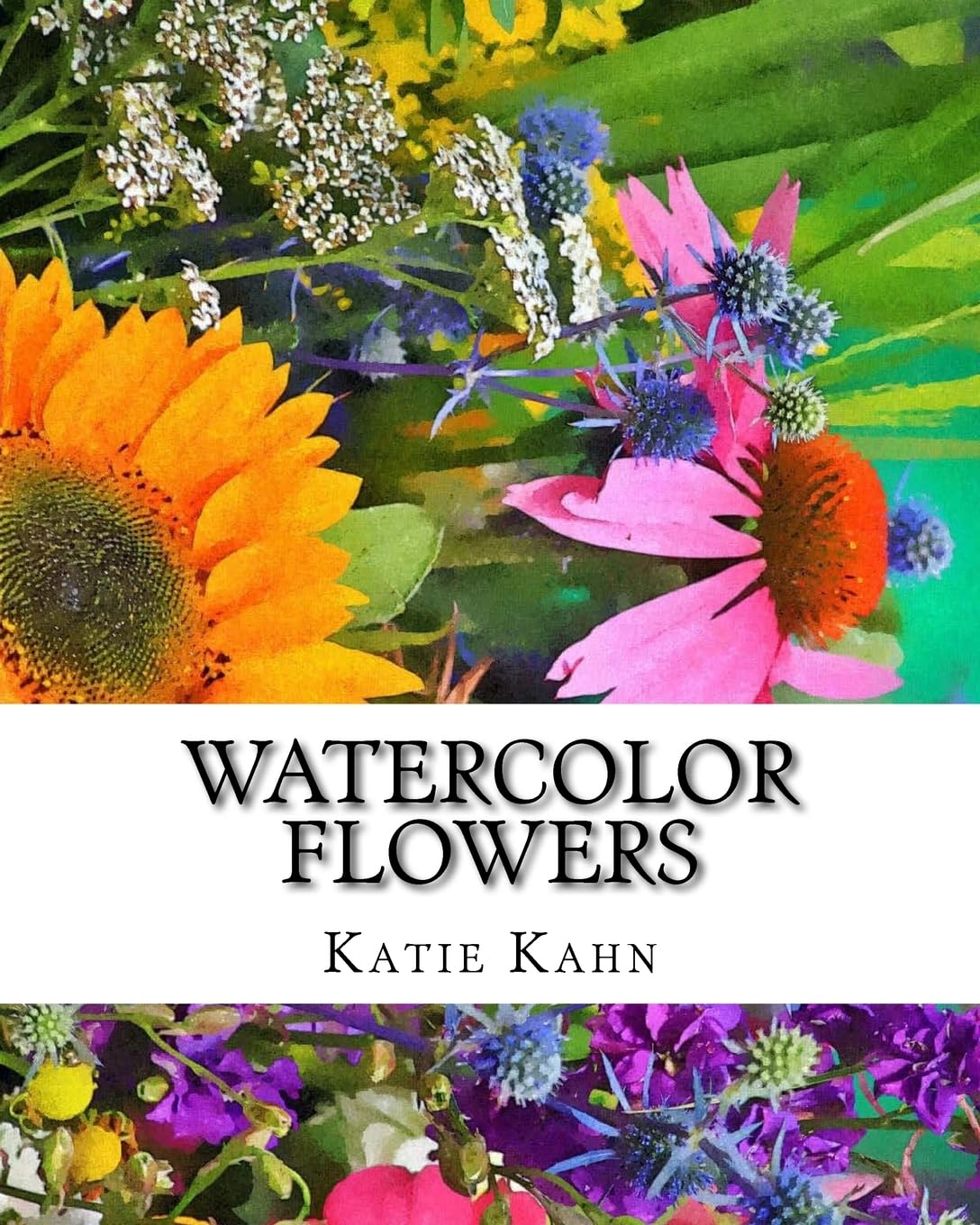 Watercolor Flowers,Used