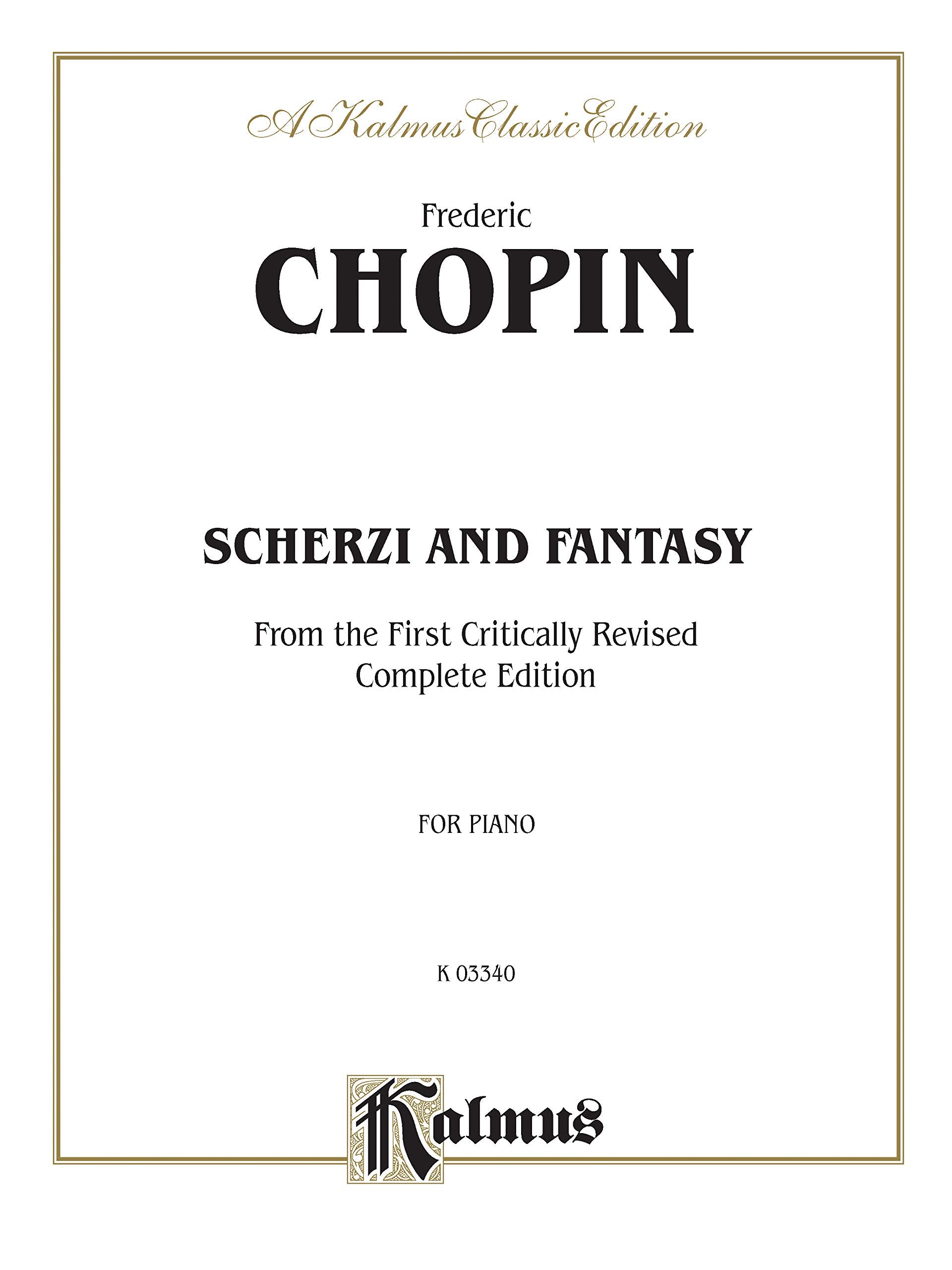 Scherzi and Fantasy in F Minor (Kalmus Edition),Used