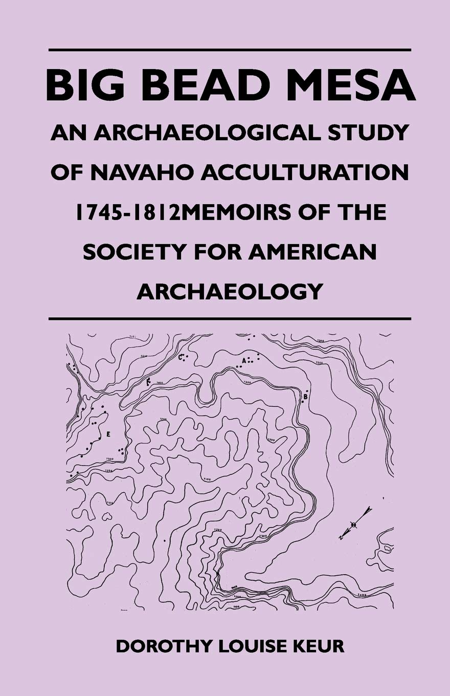 Big Bead Mesa  An Archaeological Study of Navaho Acculturation 17451812memoirs of the Society for American Archaeology,Used