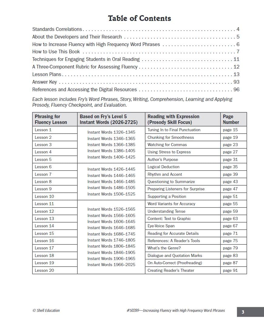 Increasing Fluency with High Frequency Word Phrases Grade 5 (Increasing Fluency Using High Frequency Word Phrases),Used