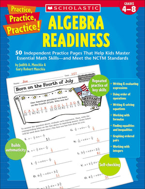 Practice, Practice: Algebra Readiness, Grades 48