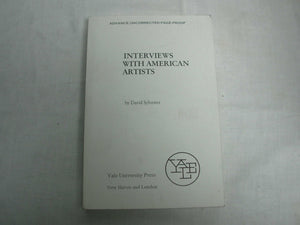 Interviews with American Artists,Used
