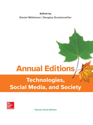 Annual Editions: Technologies, Social Media, and Society (Annual Editions Computers in Society),Used