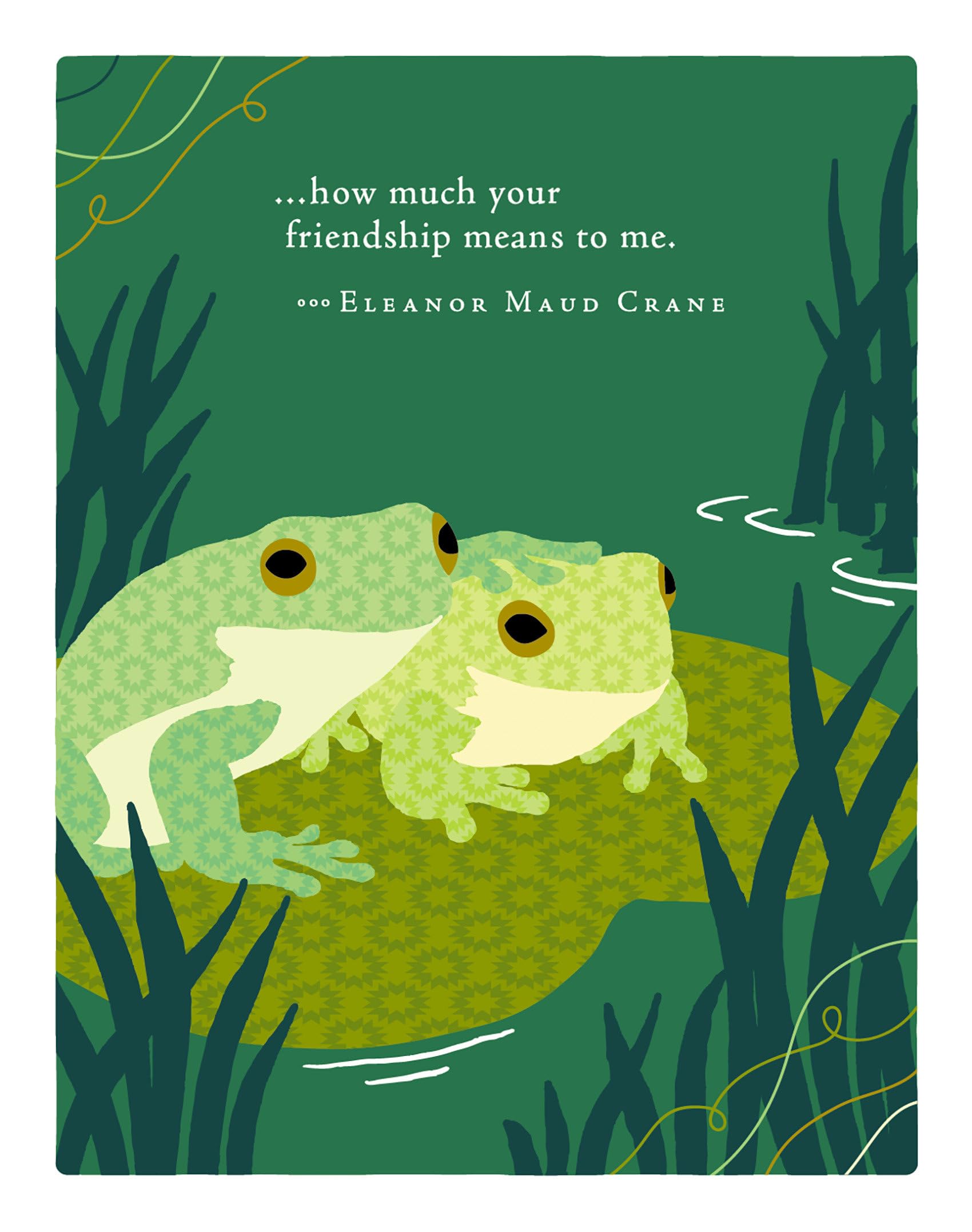 Positively Green Greeting Cards: Friendship  How Much Your Friendship Means (Pack Of 6)