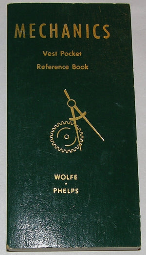Mechanics Vest Pocket Reference Book,Used