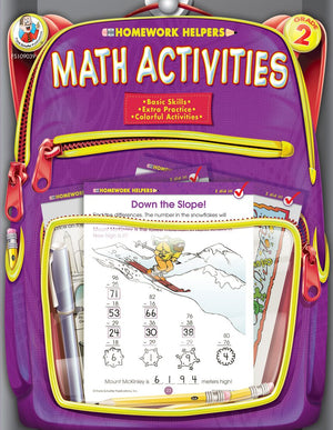 Math Activities, Grade 2 (Homework Helper),Used
