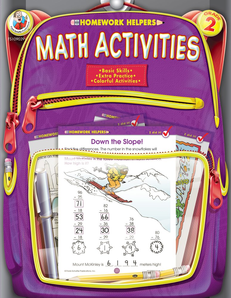 Math Activities, Grade 2 (Homework Helper),Used