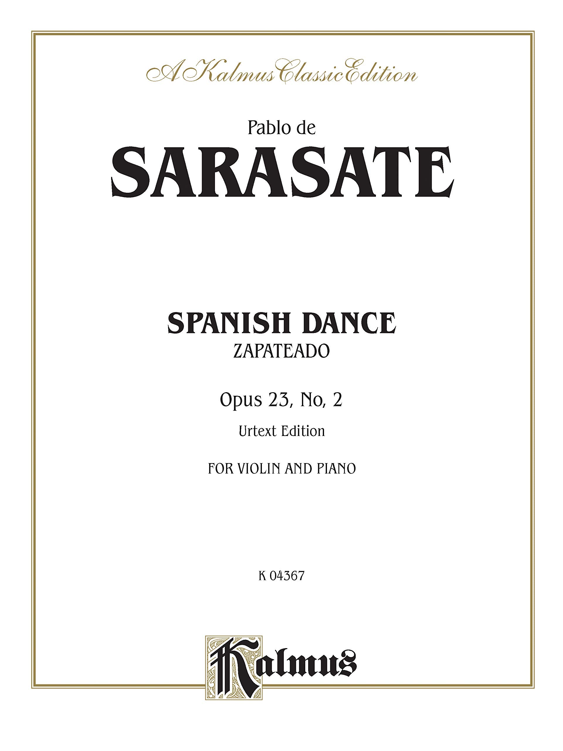 Spanish Dance, Op. 23, No. 2 (Zapateado) (Kalmus Edition),Used