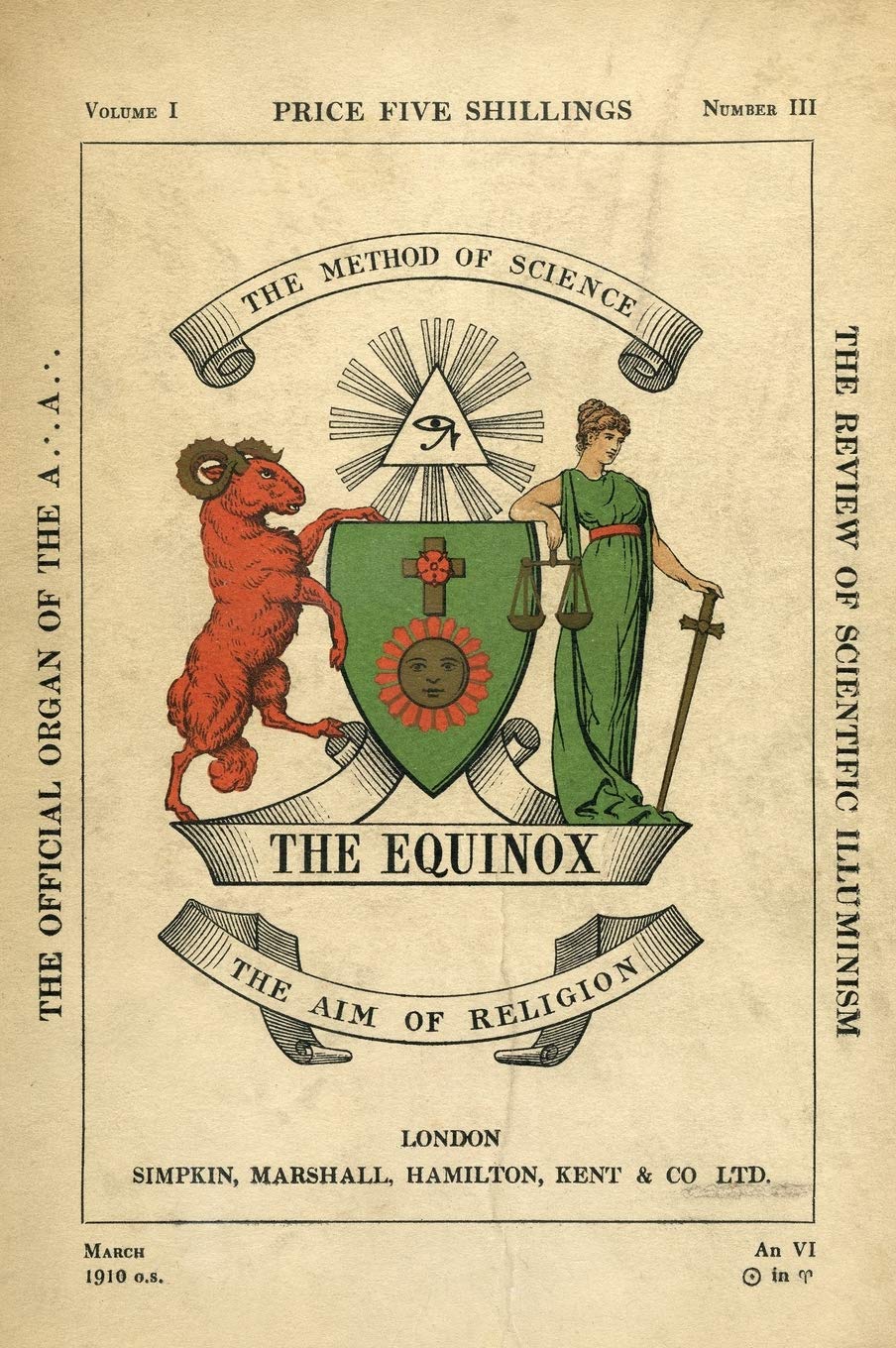 The Equinox: Keep Silence Edition, Vol. 1, No. 3,New