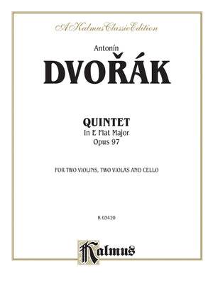 String Quintet in Eflat Major, Op. 97: For Two Violins, Two Violas and Cello (Kalmus Edition),Used