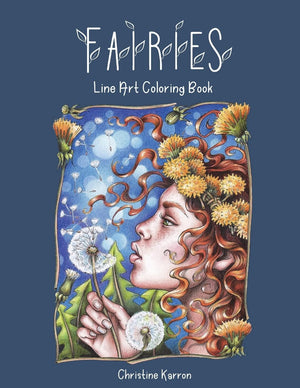Fairies Line Art Coloring Book,Used