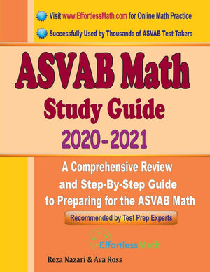 ASVAB Math Study Guide 2020  2021: A Comprehensive Review and StepByStep Guide to Preparing for the ASVAB Math,Used