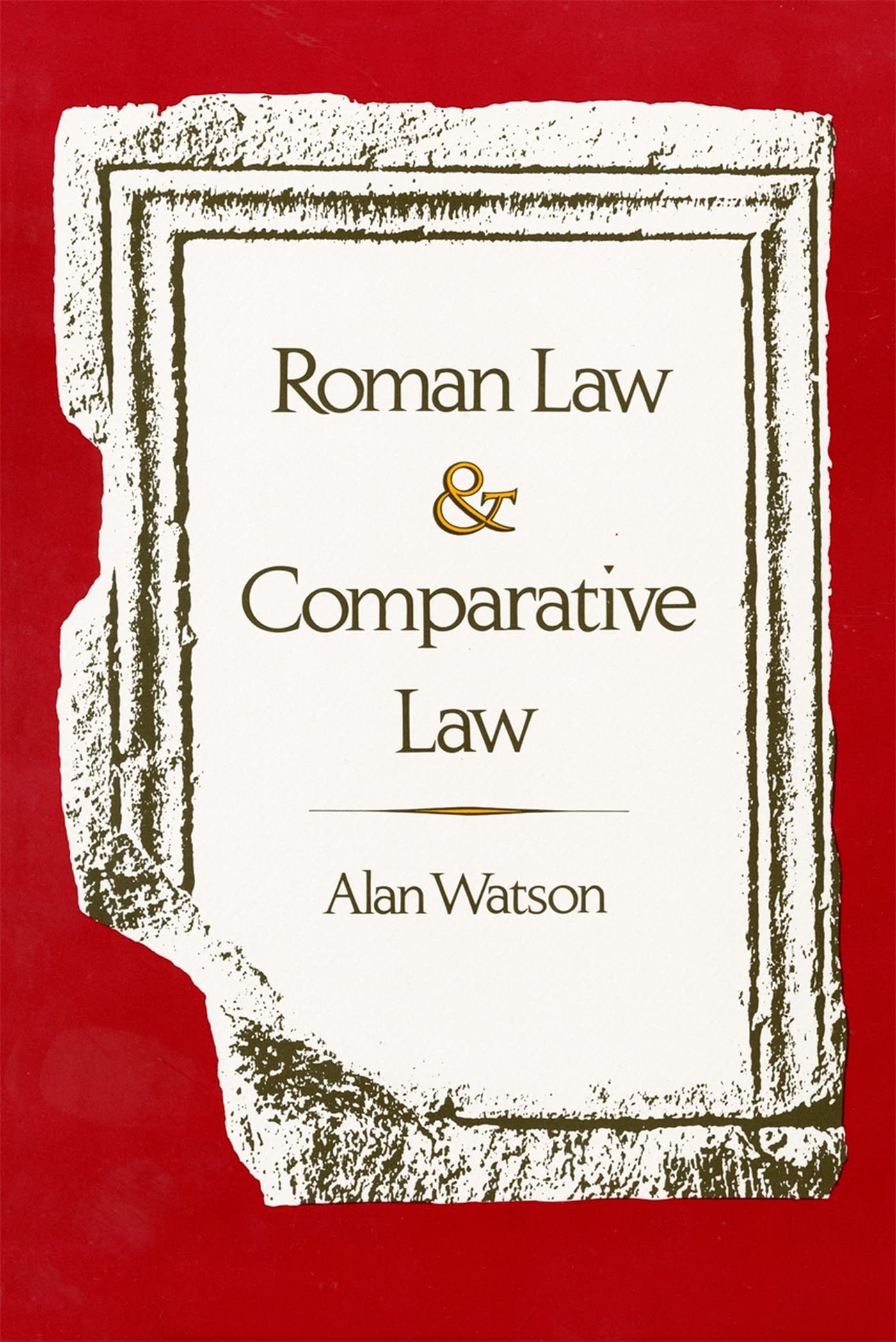 Roman Law And Comparative Law,Used