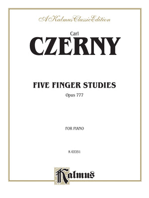 Five Finger Studies, Op. 777 (Kalmus Edition),Used