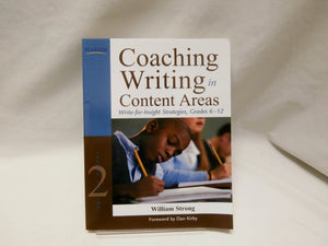 Coaching Writing In Content Areas: Writeforinsight Strategies, Grades 612
