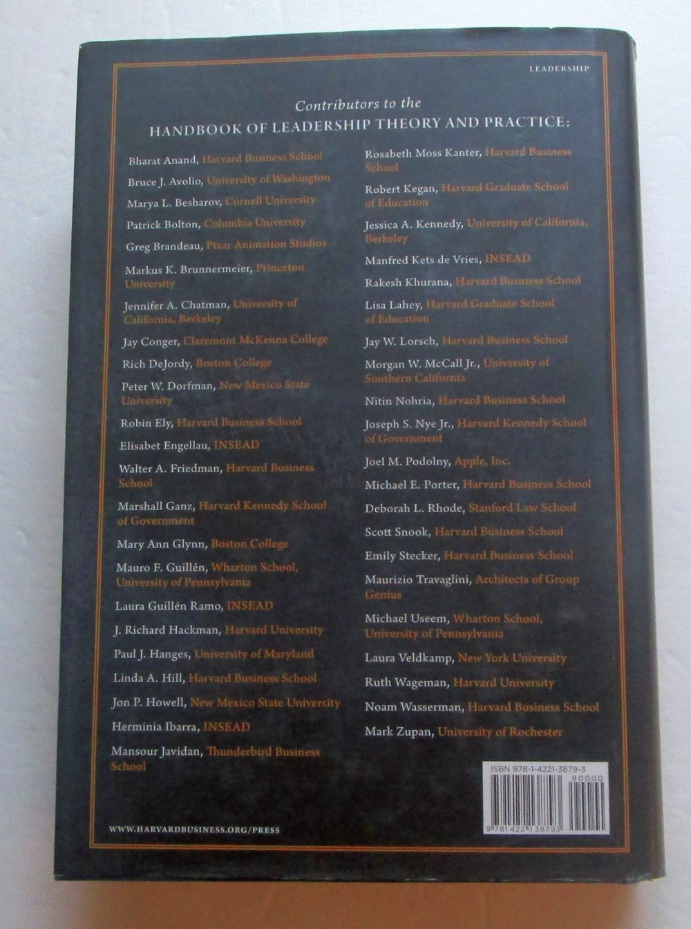 Handbook of Leadership Theory and Practice,New