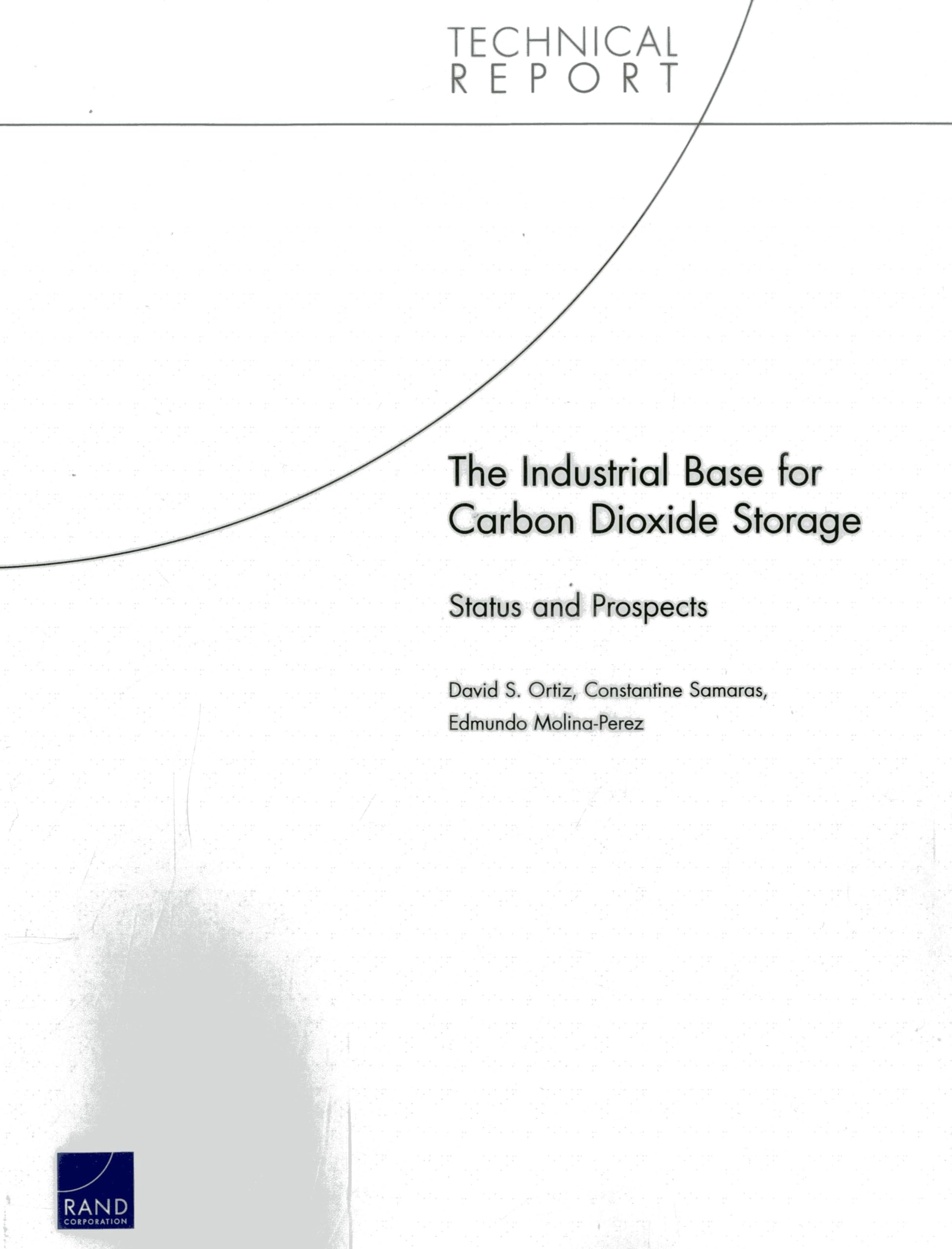 The Industrial Base for Carbon Dioxide Storage: Status and Prospects (Technical Report),Used