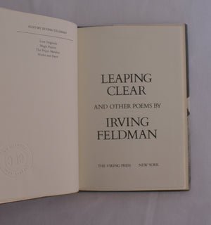 Leaping Clear and Other Poems,Used