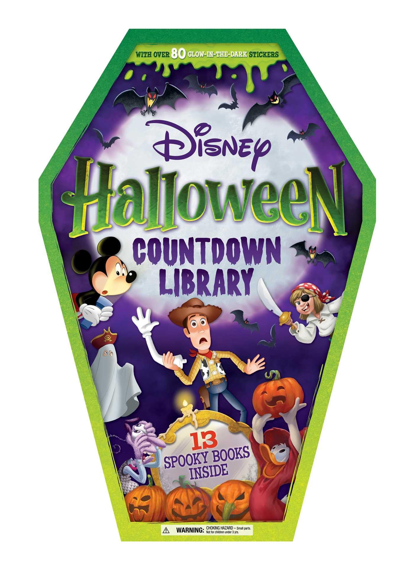 Disney: Halloween Story Library: with 13 Spooky Stories and 80 GlowintheDark Stickers,New
