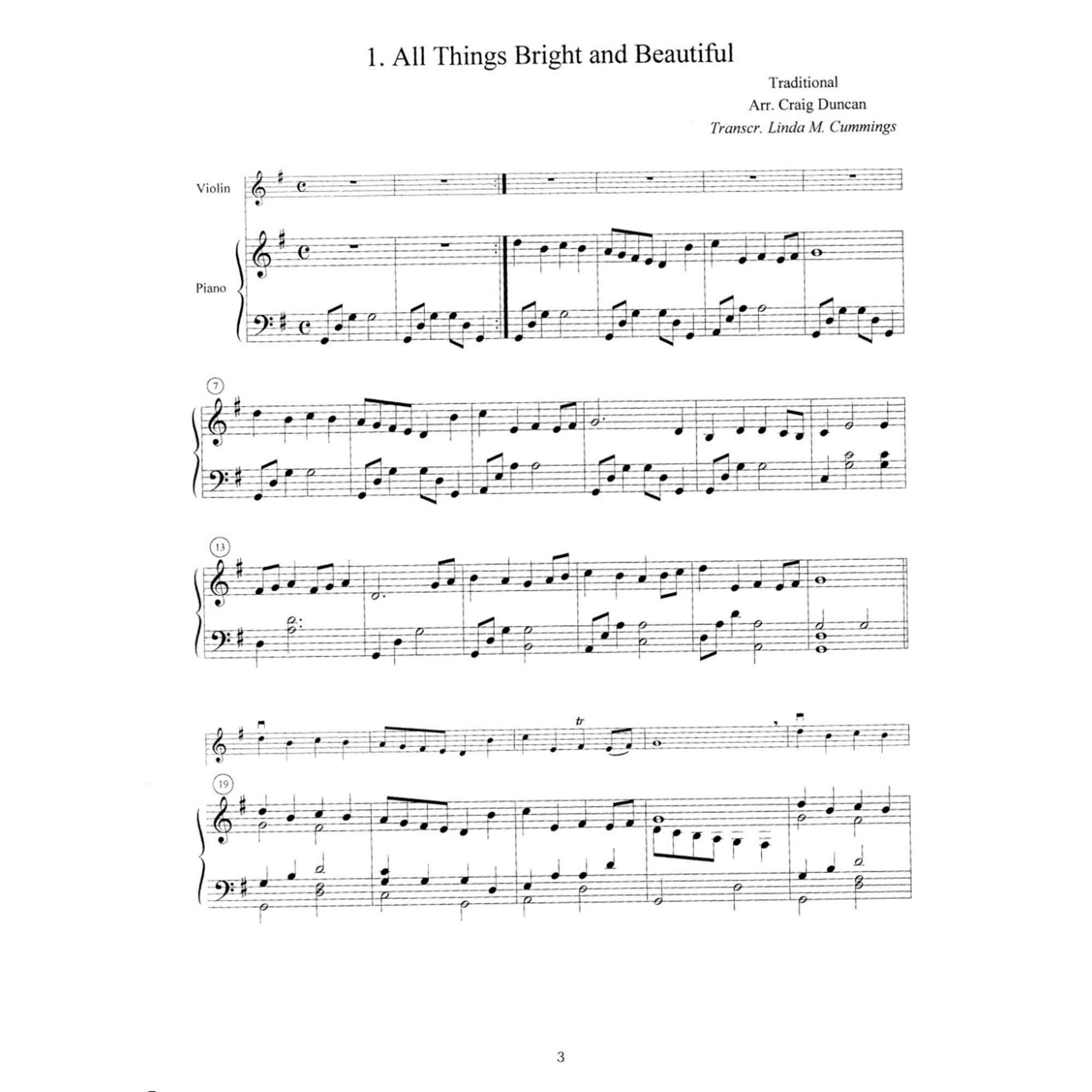 Old English Hymns for Violin SoloPiano Accompaniment,Used