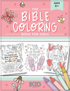 The Bible Coloring Book for Girls: Color 40 Cute Designs of Inspirational Verses & Christian Artwork,Used