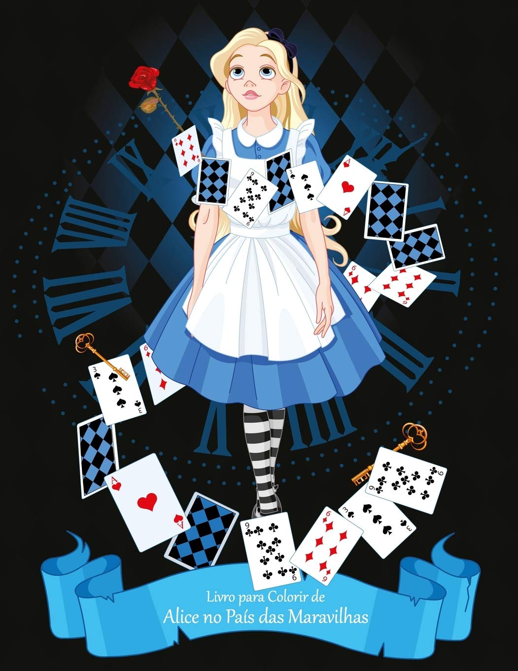 Livro para Colorir de Alice no Pas das Maravilhas (Portuguese Edition),New
