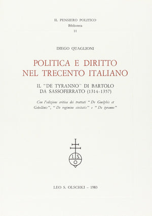 POLITICA E DIRITTO NEL TRECENTO ITALIANO,Used