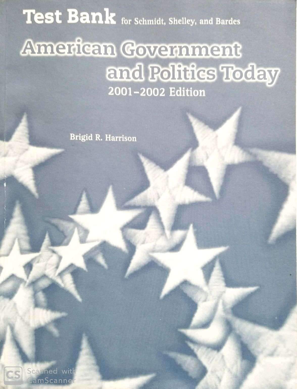 American Government and Politics Today, 20012002,Used