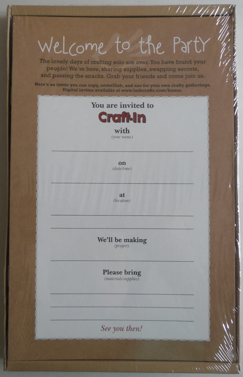 CraftIn: 12 Project Booklets for Your Own Crafty Gatherings,Used