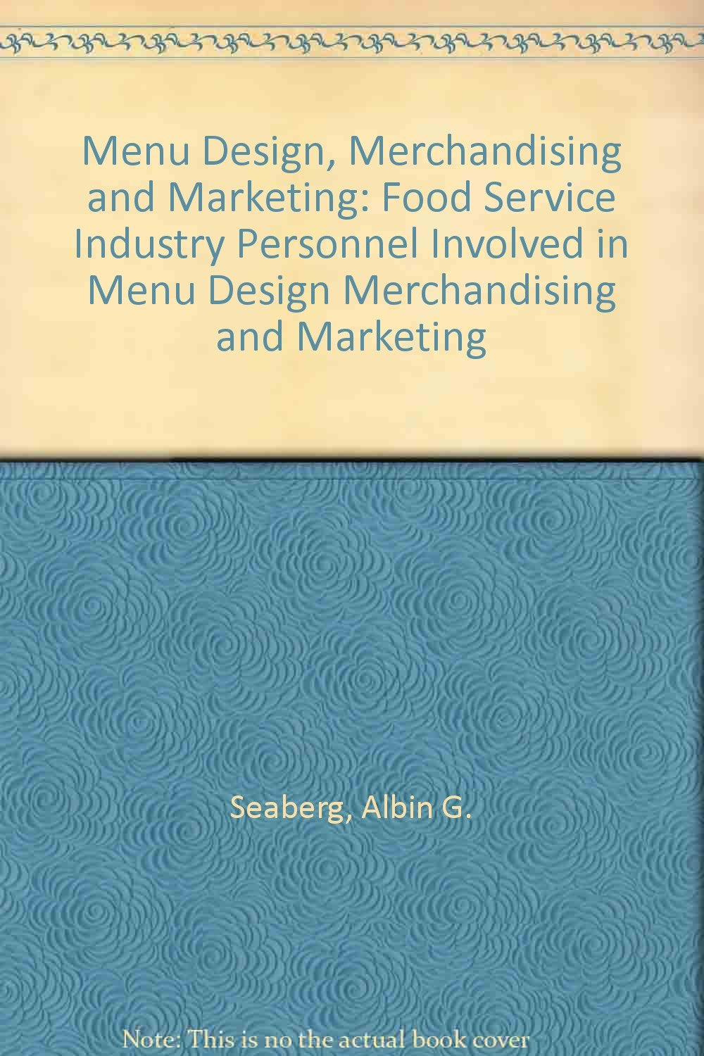 Menu design, merchandising and marketing,Used