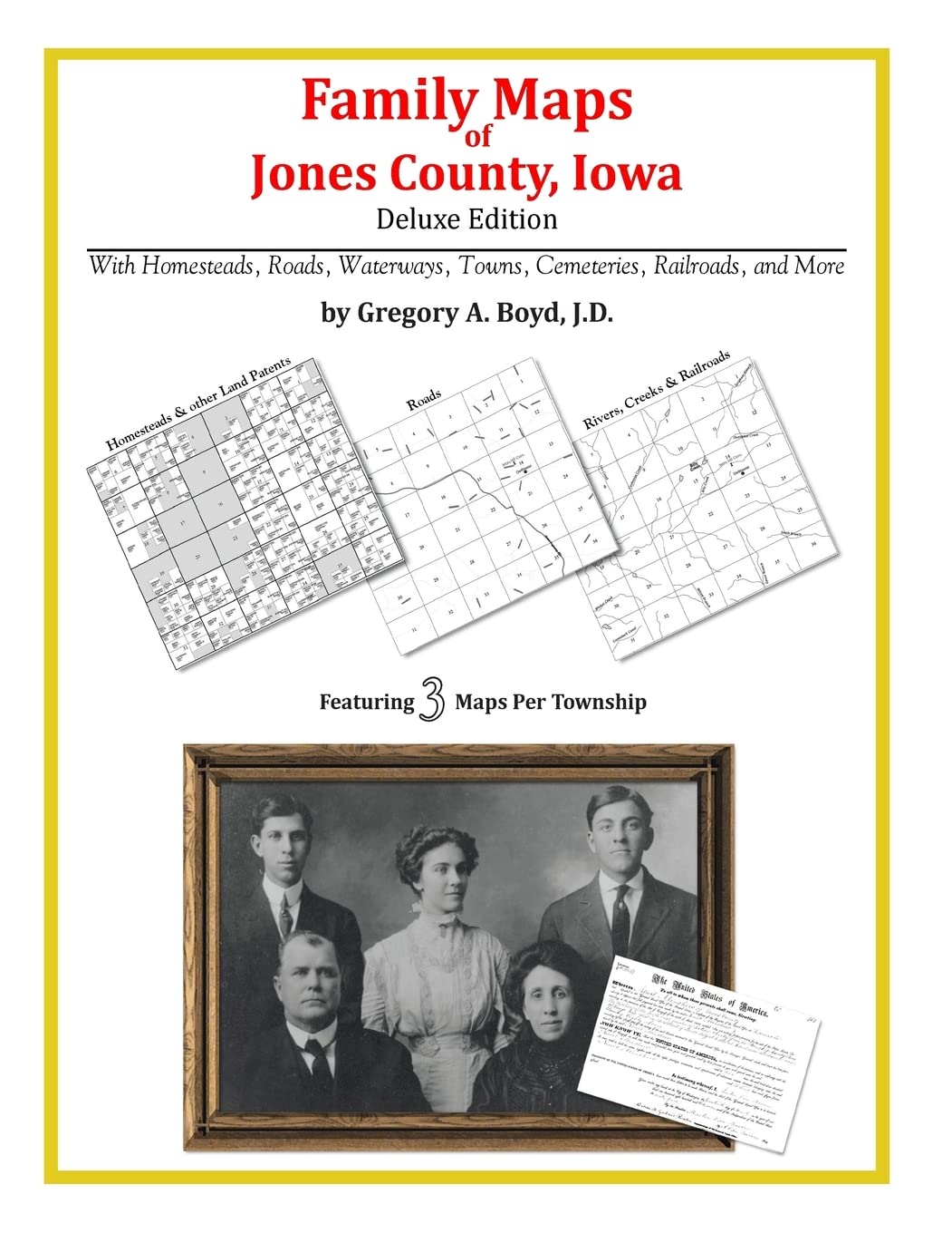 Family Maps of Jones County, Iowa,Used