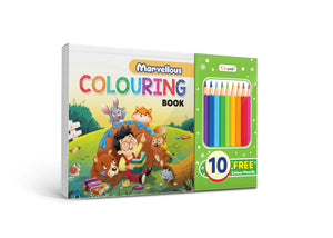 Marvellous Colouring Book For Kids: Colouring Adventure For Kids, Educational Colouring Book For Children, Kids Colouring Book With 10 Free Pencil Colours For Ages (3-12).