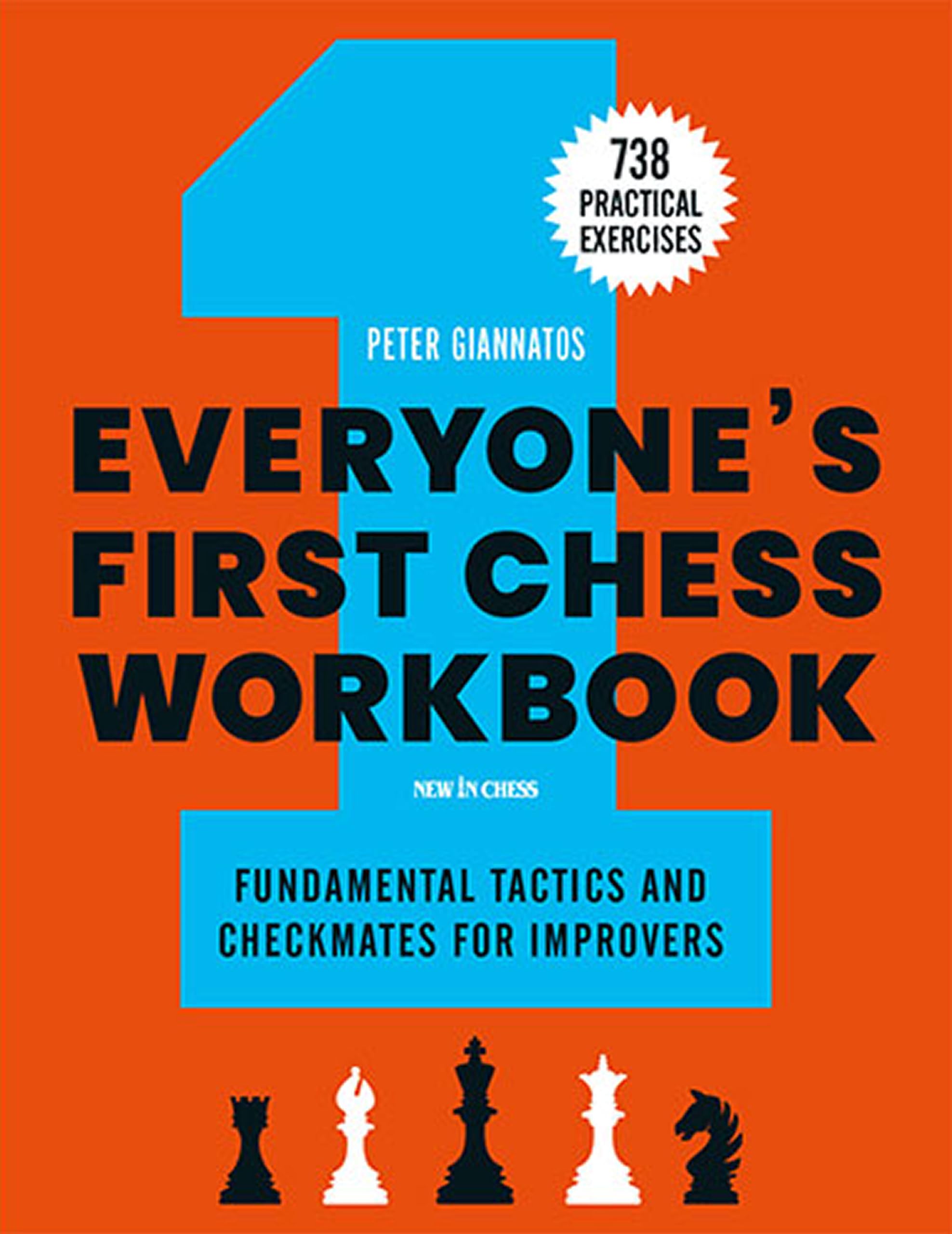 Everyone'S First Chess Workbook: Fundamental Tactics And Checkmates For Improvers  738 Practical Exercises,New