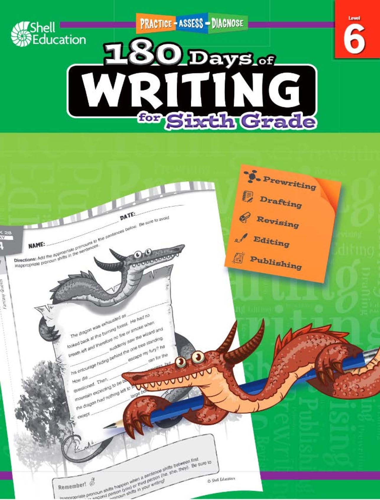 180 Days of Writing for Sixth Grade  An EasytoUse Sixth Grade Writing Workbook to Practice and Improve Writing Skills (180 Da,Used