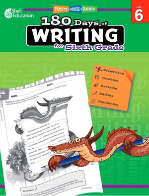 180 Days of Writing for Sixth Grade  An EasytoUse Sixth Grade Writing Workbook to Practice and Improve Writing Skills (180 Da,Used
