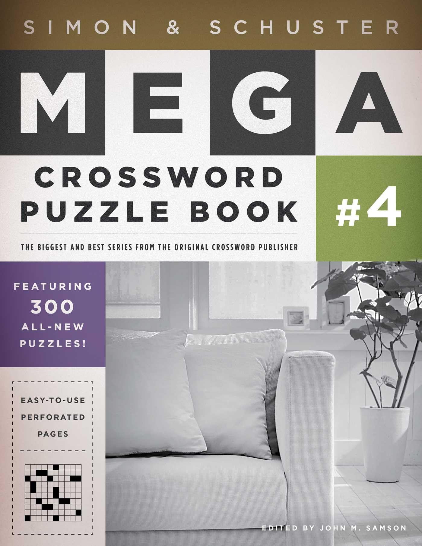 Simon & Schuster Mega Crossword Puzzle Book #4 (4) (S&S Mega Crossword Puzzles),Used