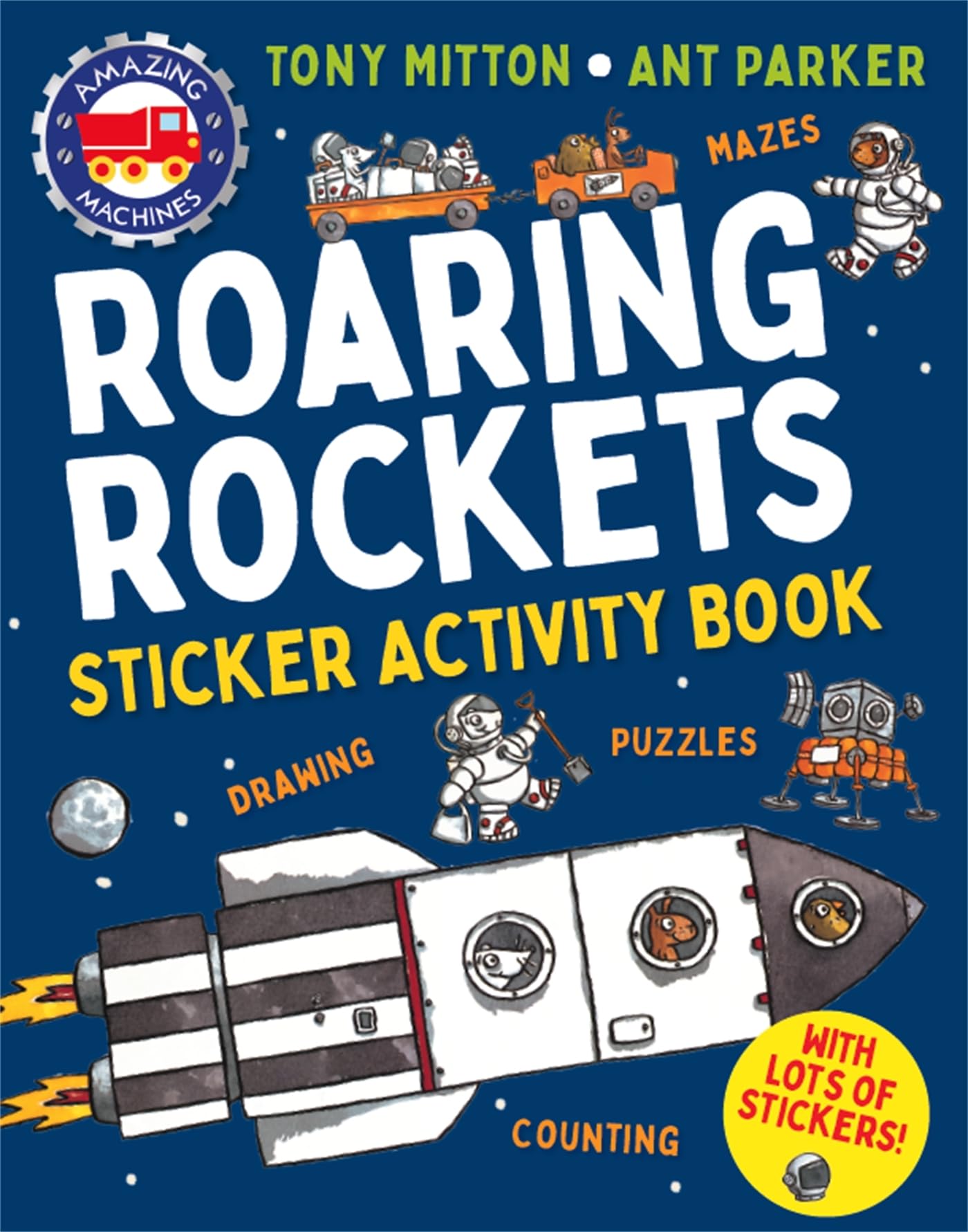Amazing Machines Roaring Rockets Sticker Activity Book,New