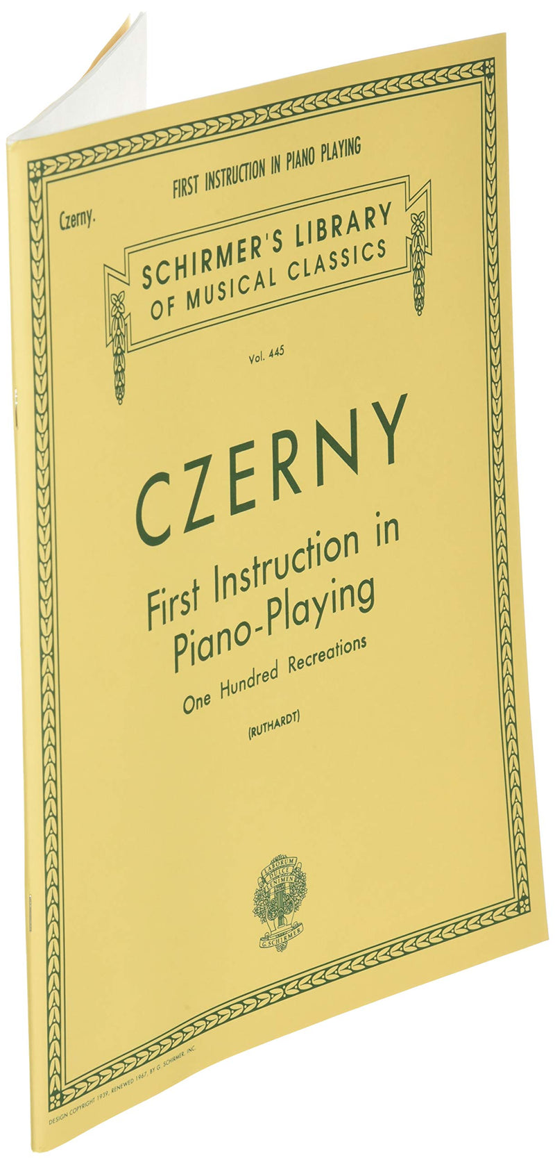 First Instruction in Piano Playing (100 Recreations): Schirmer Library of Classics Volume 445 Piano Technique,Used