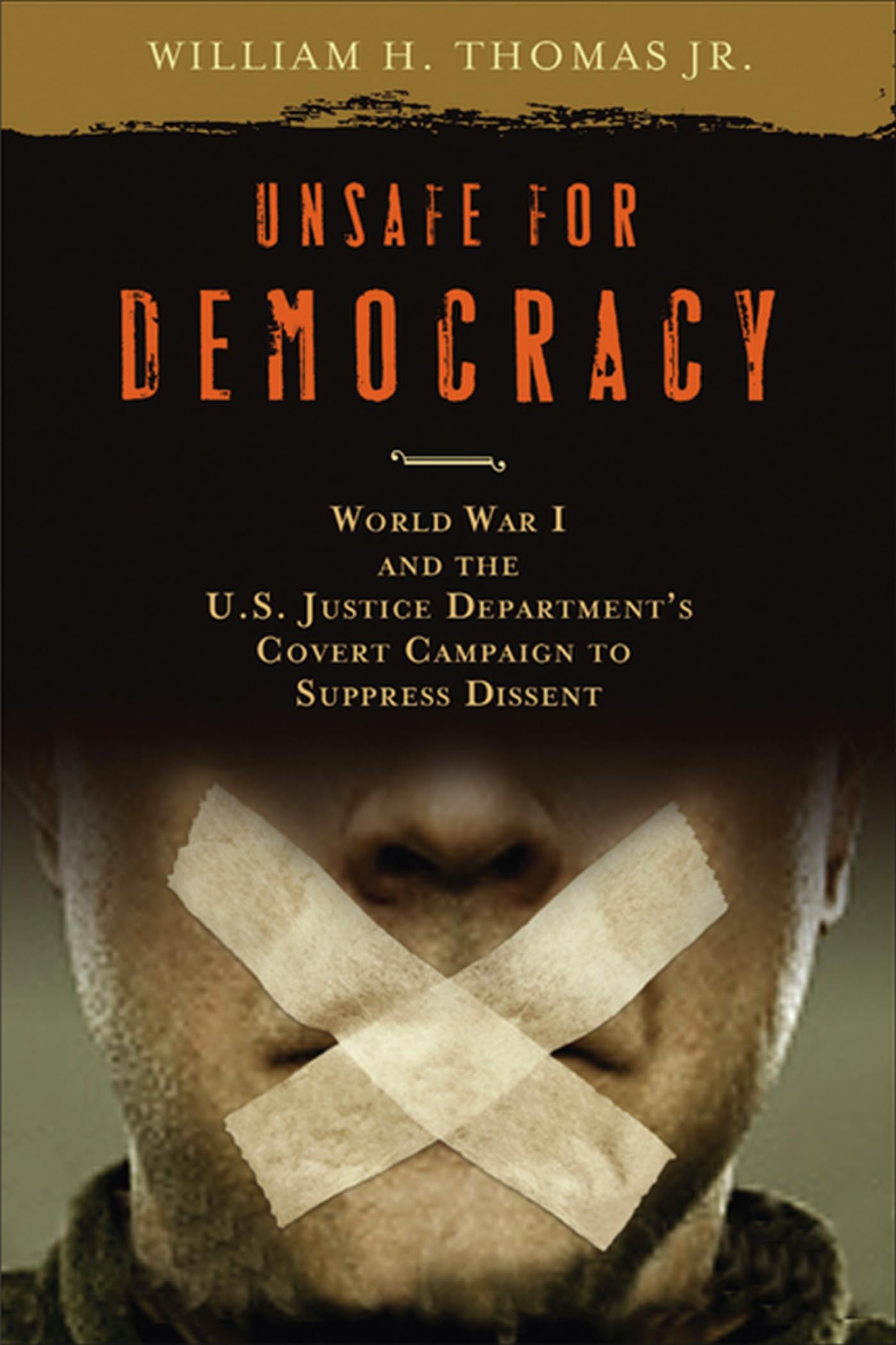 Unsafe for Democracy: World War I and the U.S. Justice Department's Covert Campaign to Suppress Dissent (Studies in American Tho,Used