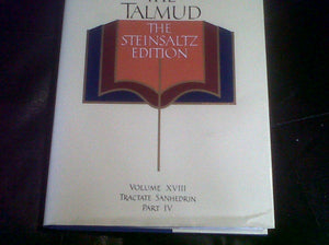Talmud vol. 17: The Steinsaltz Edition: Tractate Sanhedrin, Part III,Used
