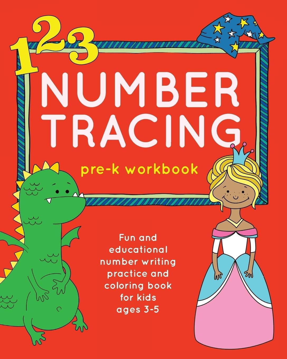 Number Tracing Prek Workbook: Fun And Educational Number Writing Practice And Coloring Book For Kids Ages 35 (Books For Kids A