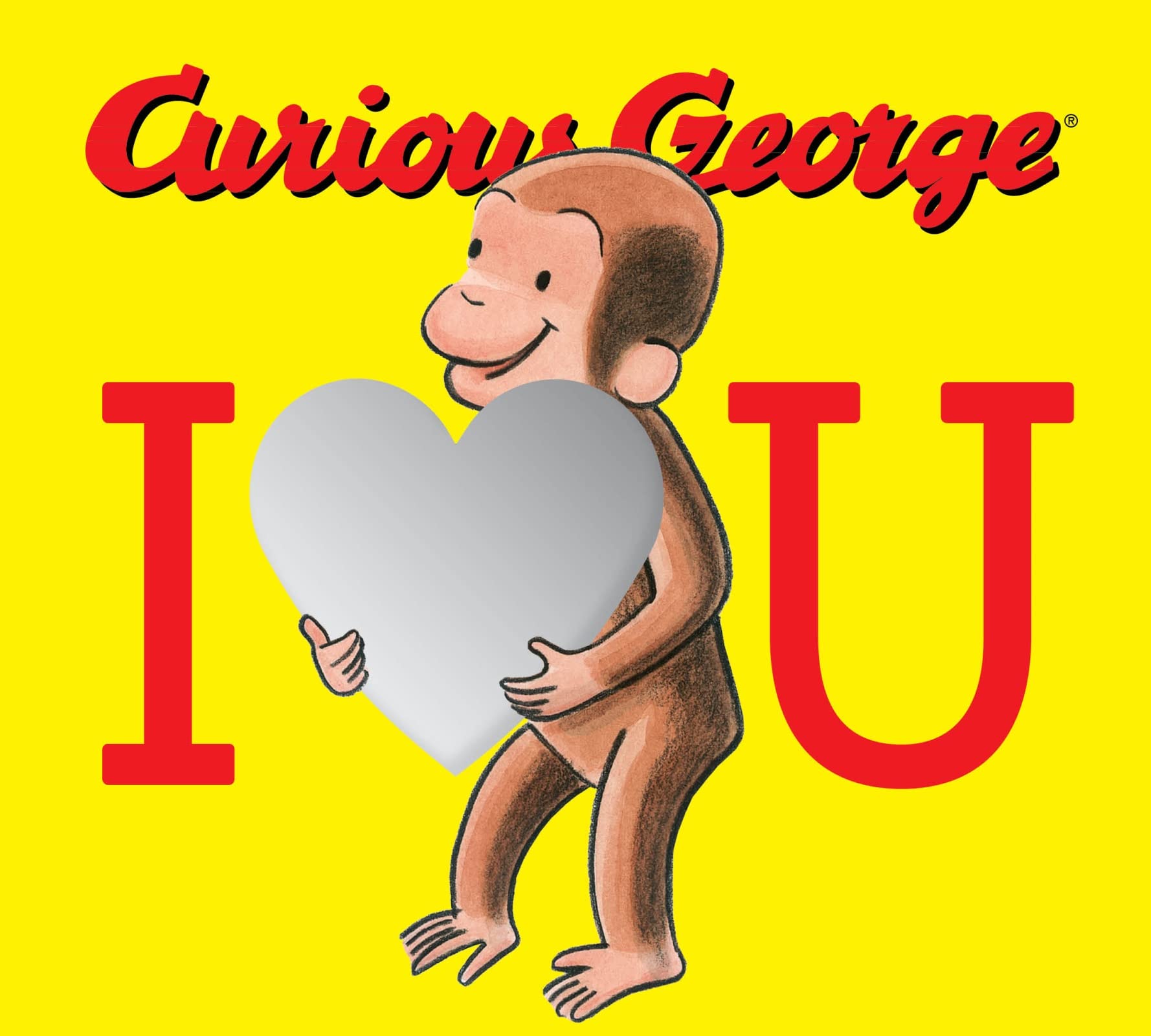Curious George: I Love You Board Book with Mirrors,New
