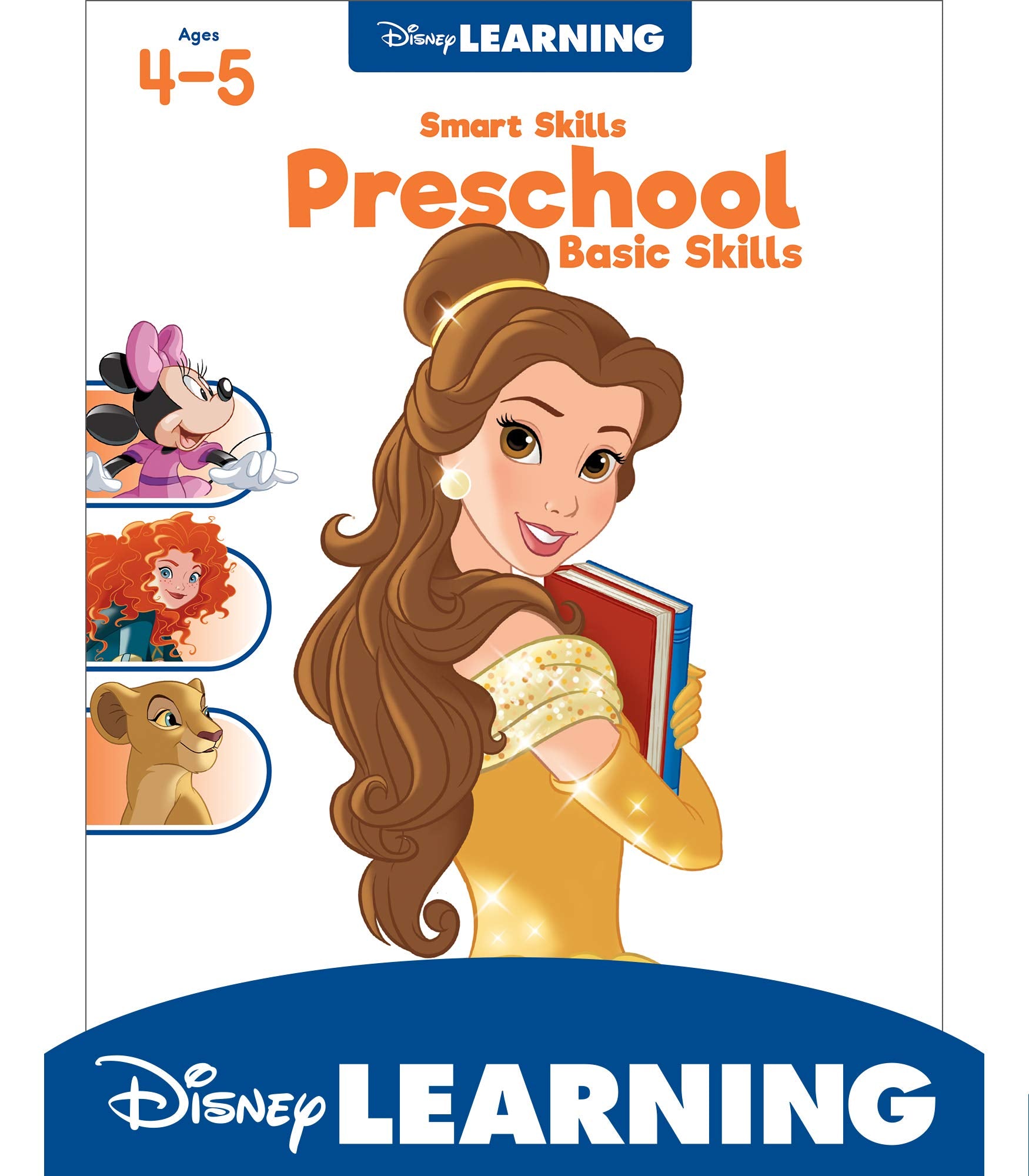 Disney Learning Preschool Basic Skills WorkbookHandwriting, Letter Recognition, Counting, Language Arts and Math Practice for A,Used