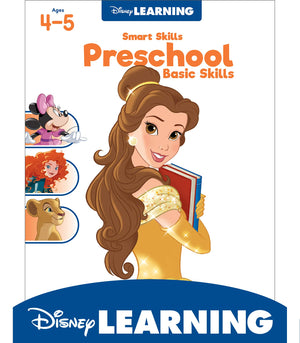 Disney Learning Preschool Basic Skills WorkbookHandwriting, Letter Recognition, Counting, Language Arts and Math Practice for A,Used