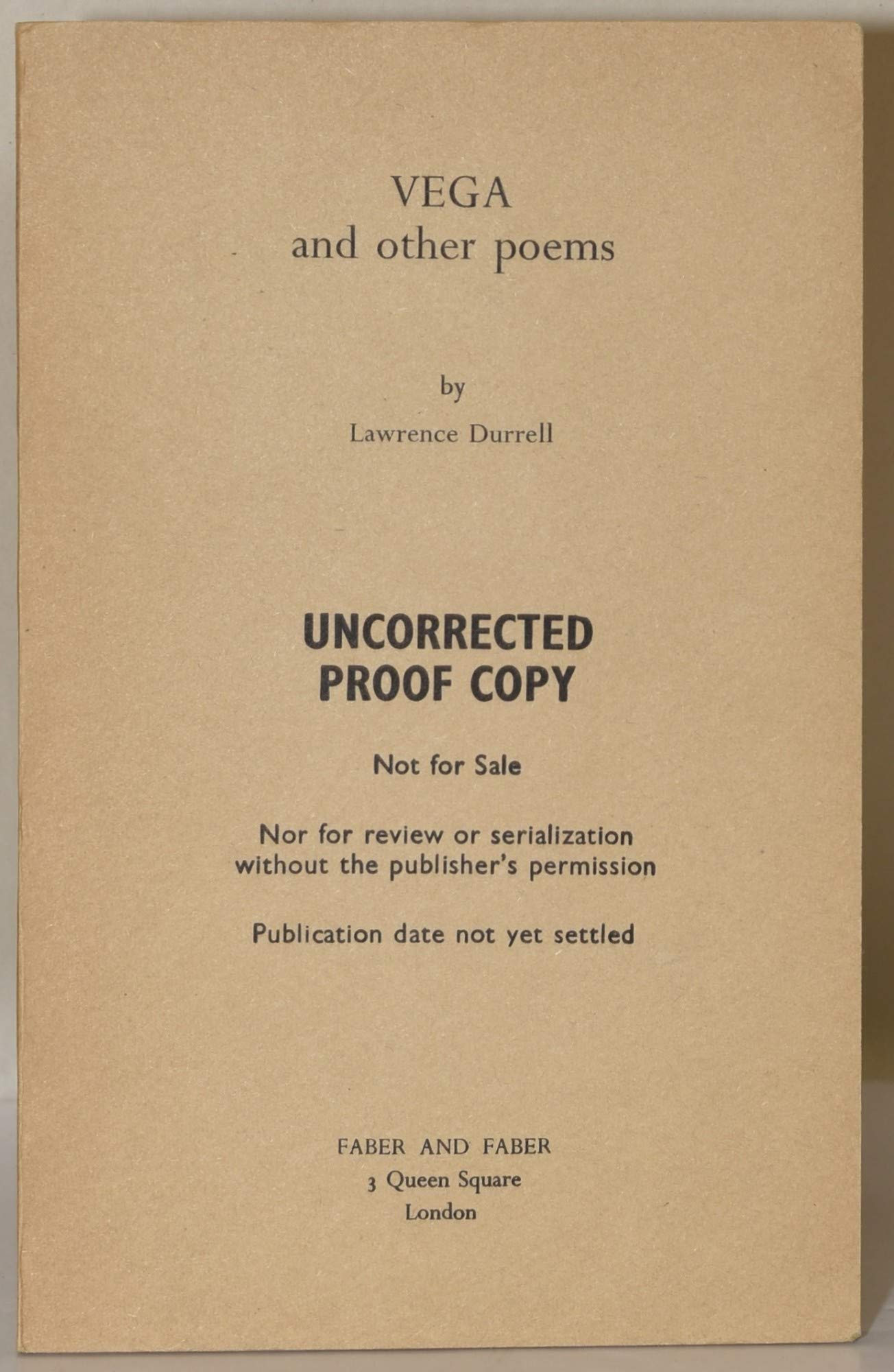 Vega and other poems,Used